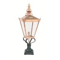 Elstead CS3 Chelsea copper outdoor pedestal lamp