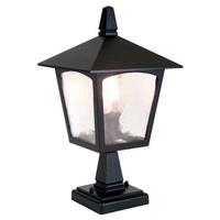 Elstead BL7 York exterior pedestal lantern, black, IP43