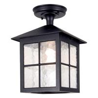 Elstead BL18A Winchester exterior, black, flush porch lantern, IP23