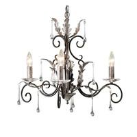 Elstead AML3 Black/Silver Amarilli 3 light ceiling pendant