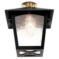 Elstead BL6C York exterior, black, flush porch lantern, IP20