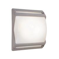 elstead garda stainless steel 2 light wall light ip43