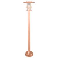 Elstead ST4 Stockholm Copper exterior copper pillar lantern, IP54