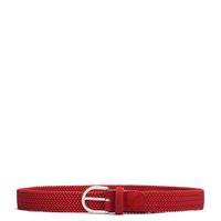 elastic braid belt bright red