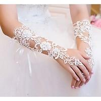 elbow length fingerless glove knit bridal gloves spring summer fall la ...