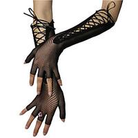 Elbow Length Half Finger Glove Nylon Bridal Gloves Party/ Evening Gloves Spring Summer Fall