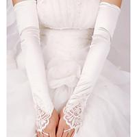 Elastic Satin Elbow Length Wedding/Party Glove