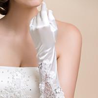 Elbow Length Fingertips Glove Satin Lace Bridal Gloves Party/ Evening Gloves Spring Summer Fall Winter