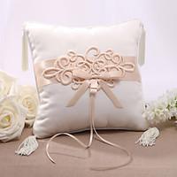Elegent Satin Wedding Ring Pillow With Chinese Knot