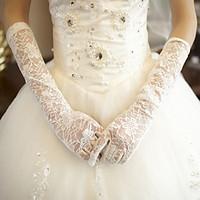 Elbow Length Fingertips Glove Lace Bridal Gloves Spring Summer Fall Winter lace