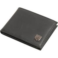 element segur leather wallet black