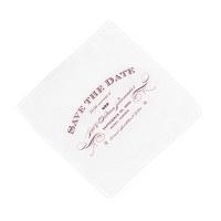 Elegant Type Save The Date Personalised Handkerchief