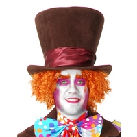 electric mad hatter hat satin