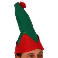 Elf Hat Shape Green & Red