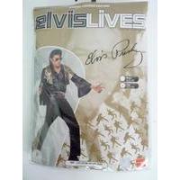 Elvis Costume, Black & Gold, With Shirt, Trousers, Cape & Belt