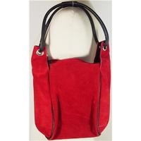 Elizabeth Arden small red suede hand bag