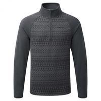 Elliston Zip Neck Jumper Black Pepper