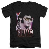 elvis presley 70s star v neck