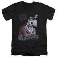 Elvis Presley - Violet Vegas V-Neck