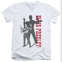 elvis presley look no hands v neck