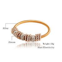 elastic golden bracelet bangle with charm beads pendants