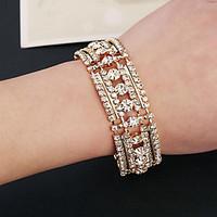 elegant alloy with rhinestone womens bracelet more colors