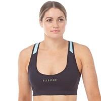 elle sport womens panelled performance sports bra top coalsea aquakiwi