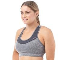 elle sport womens marl pindot performance sports bra top smokesugar pe ...