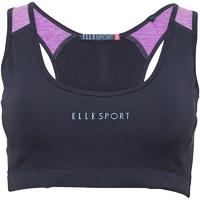 ELLE SPORT Womens Panelled Performance Sports Bra Top Smoke/Iris