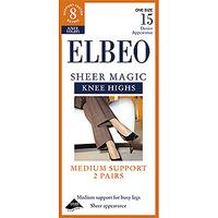 elbeo sheer magic support knee highs 2pp