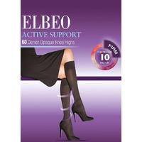 Elbeo Active Firm Support 60 Denier Opaque Knee Highs