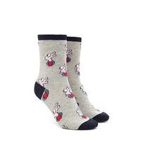 Elephant Print Crew Socks