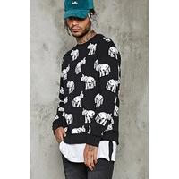 Elephant Print Sweatshirt