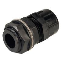 Elkay 2416979 Compression Cable Gland, Black Standard, M13 5-7mm