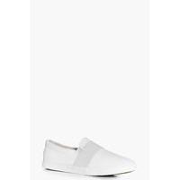 Elastic Strap Skater - white