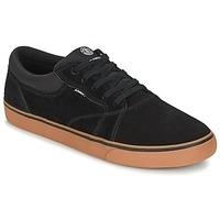 element wasso mens skate shoes trainers in black