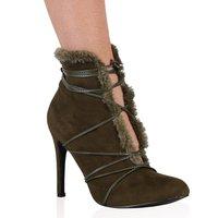 Elora Ankle Boots in Khaki, Green