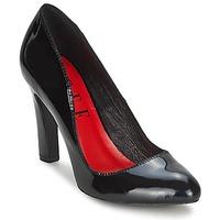 elle monge womens court shoes in black