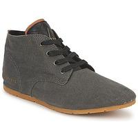 eleven paris basic colors canvas washed womens mid boots in grey