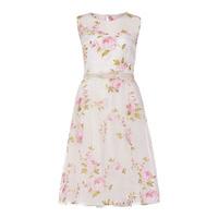 elise ryan floral prom dress in white