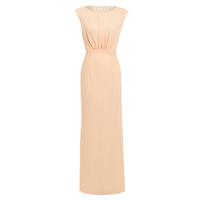 elise ryan maxi dress with lace back in blush