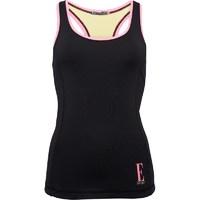 elle sport womens marl performance support vest blacksugar peachsugar  ...