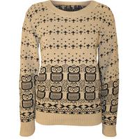 Elizabeth Owl Jumper - Stone