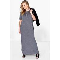 Elisa T-Shirt Maxi Dress - charcoal