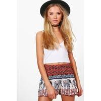 elephant print shorts multi