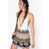 Elephant Print Shorts - multi