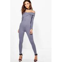 Ella Bardot Jumpsuit - smoke