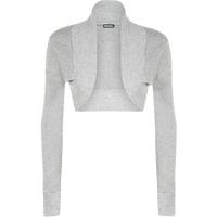 Elea Basic Long Sleeve Shrug - Grey