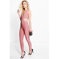 Elise Knot Detail Jumpsuit - antique rose