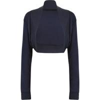 elea basic long sleeve shrug navy blue